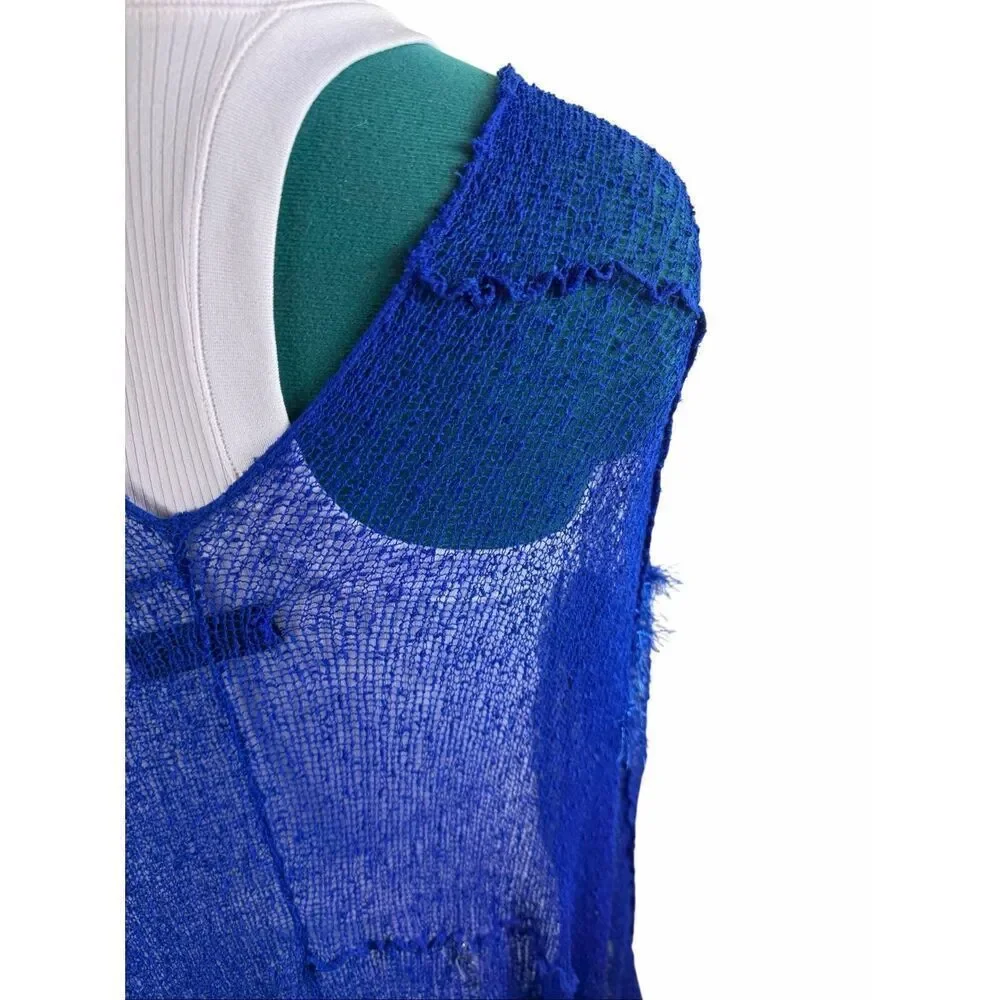 Nordstrom blue artistic scarf wrap
